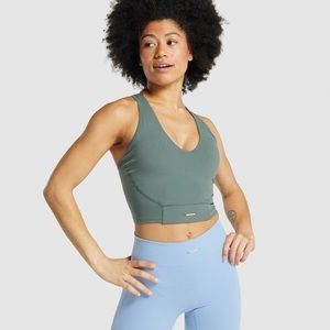 Whitney Simmons V3 Crop Tank in Eucalyptus